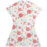 SleepingBaby Zipadee-Zip front view in Pretty Poppy offers cozy warmth for night sleep
