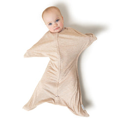 SleepingBaby Zipadee-Zip starfish design promotes cozy womb-like sleep.