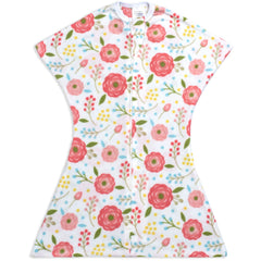 SleepingBaby Zipadee-Zip cozy fleece swaddle promotes gentle arms-out transition.