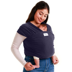 Sleepy Wrap front-carry ergonomic design supports your back while holding baby close.