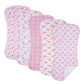 Sleepyturtle waterproof burp cloths protect clothing during feeds with strong absorption.