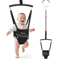 Slevoo Baby Jumper doorframe setup shows quick, secure installation for soothing playtime.