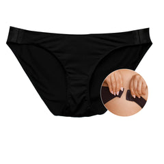 Slick Chicks Signature Brief Panty post-surgery front view showing comfortable high-rise support.