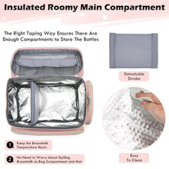 SLINRKE breast pump bag S1/S2 insulated liner preserves milk temperature.