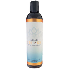 Sliquid Splash Gentle Feminine Wash unscented bottle pour for gentle daily intimate cleansing.