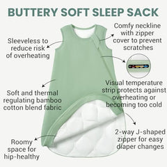 Close-up of Slumber Buddy bamboo-cotton fabric highlighting breathable texture