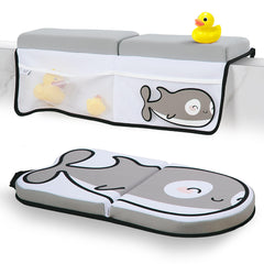 Small Steps bath kneeler with orca design offering cushioned knee support during bathtime