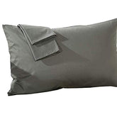 Small travel pillow case 12x16 in dark grey envelope style for comfortable toddler travel.