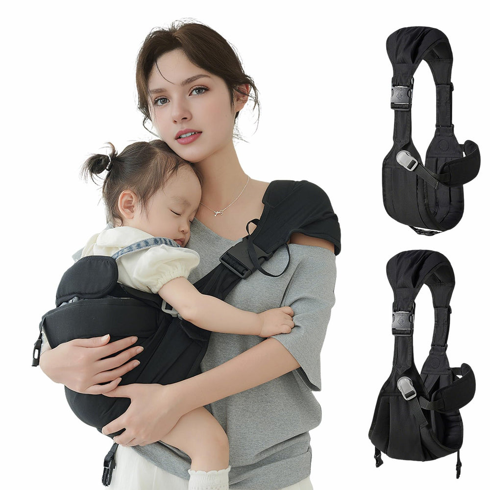 Smanlia baby sling carrier with ergonomic seat supports growing babies