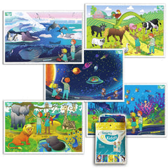Smarty Kiddo Farm scene placemats engage toddlers during meals.