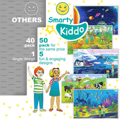 Smarty Kiddo Sea World scene placemats spark curiosity at mealtime.
