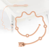 SMAutoLife baby spoons for self-feeding in apricot color, easy grip for tiny hands.