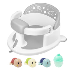 SMGZG baby bath seat with ergonomic design supports head and back