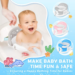 SMGZG bath seat features non-slip padding for safer bath time