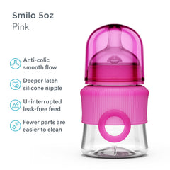 Smilo anti colic nipple stage 0 designed for newborn comfort