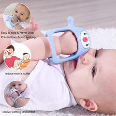 Smily Mia Durable Pacifier Teether features a thick chew area for chewing safety.