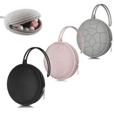 Smlpuame pacifier holder in black with zipper, portable and easy to sanitize for on-the-go.