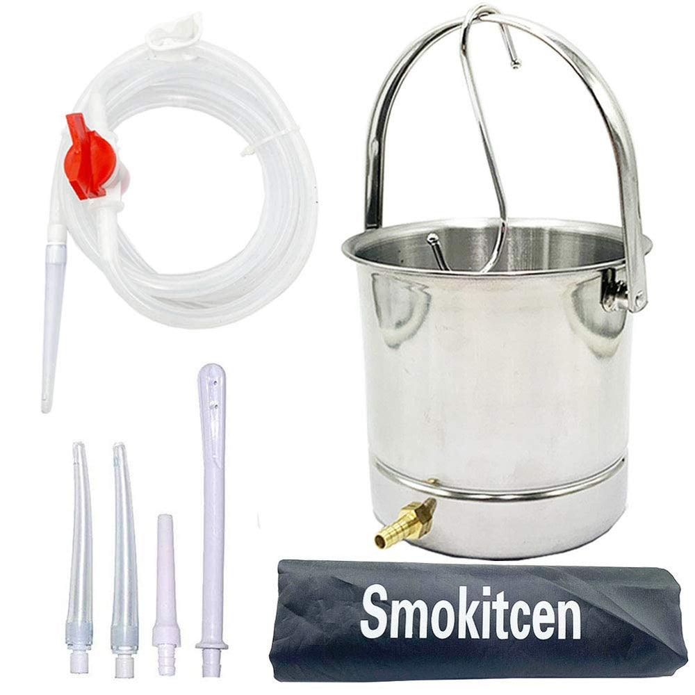 Smokitcen coffee enema bucket 2qt in stainless steel for home use