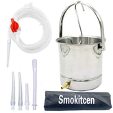 Smokitcen coffee enema bucket 2qt in stainless steel for home use