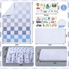 SmoothNovelty diaper pad cover provides gentle protection during changing.