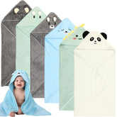 SmoothNovelty elephant hooded towel for newborns, soft coral fleece for gentle drying.