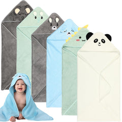SmoothNovelty elephant hooded towel for newborns, soft coral fleece for gentle drying.