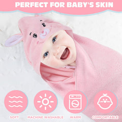 SmoothNovelty rabbit hood close-up shows a cuddly design for infants