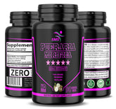 SMS Health Products Pueraria Mirifica pills bottle shows high-potency veggie capsules for daily support.