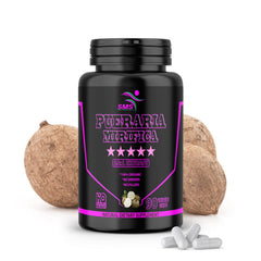 SMS Health Products Pueraria Mirifica pills serving spoon; easy daily dose guidance.