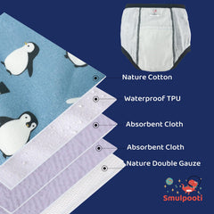 SMULPOOTI soft cotton outer shell with breathable lining for training comfort.