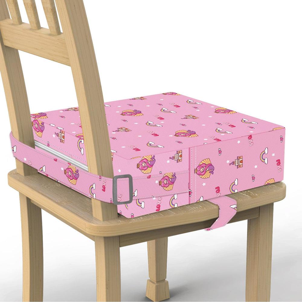 SMZCTYI toddler booster seat front view showing sturdy support for meals