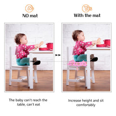 SMZCTYI booster seat side view with elevated height for easy reach