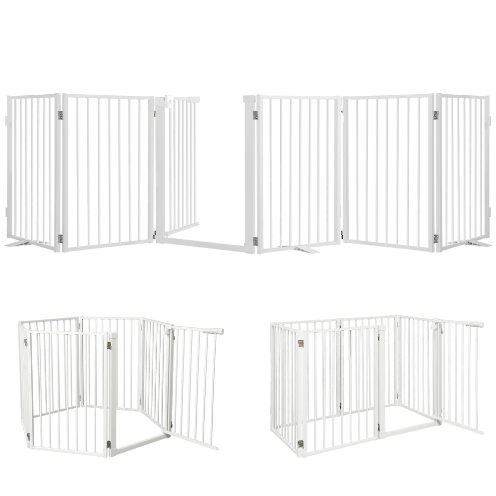 Snagle Paw full metal freestanding gate in doorway for secure pet containment