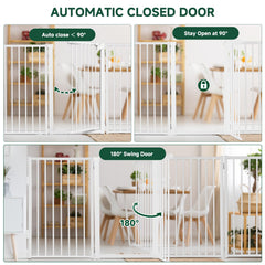 Wall anchors and non-slip feet add security in stairs and hallways