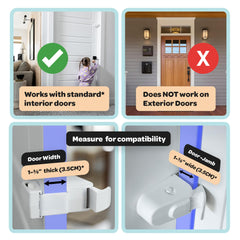 SnapPower HugLock demonstrates tool-free interior door installation.