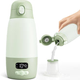 Snidomn portable bottle warmer display shows temperature and settings for easy on-the-go feeding.