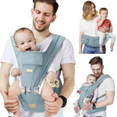 SNOOZYNEST baby carrier with hip-seat providing comfortable baby support during outings