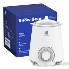 Snow Bear bottle warmer product shot showing compact design for busy parents
