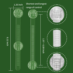 Snowharp adjustable length locks from 3 to 8 inches for versatile fitting