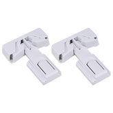 Snowharp child-proof fridge lock installation on a standard refrigerator
