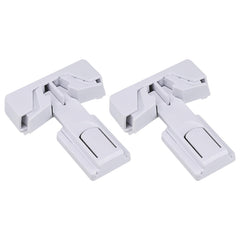 Snowharp child-proof fridge lock installation on a standard refrigerator