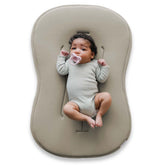 Snuggle Me Lounger Curve cover closeup, buttery-soft organic cotton for gentle newborn comfort.