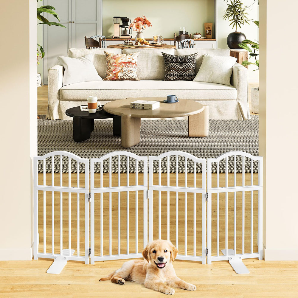 Snughome dog gate set up in doorway for versatile pet containment