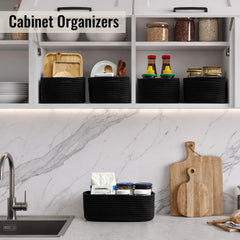Snuvid basket holding towels for a neat bathroom display