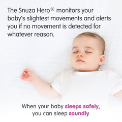 Snuza Hero alarm sequence demonstrates vibration and audible alert.