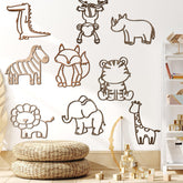 Soaoo Rhino wall art decor adds playful wildlife charm to a nursery.
