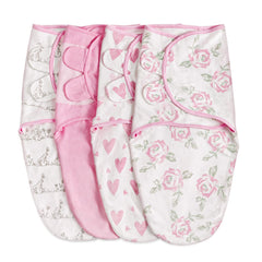 Soarwg Kids newborn swaddle 4-pack keeps baby snug during naps.
