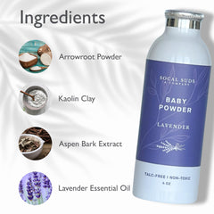 SoCal Suds & Company Aspen Bark Extract swirl suggests soothing care for delicate skin