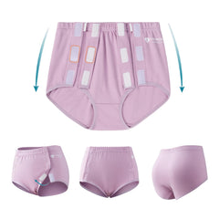 SOEDZUNG post-surgery tearaway briefs in purple XL for comfortable recovery.