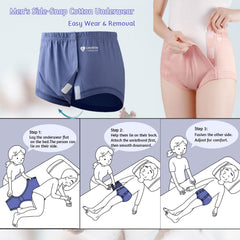 SOEDZUNG stick-on briefs with cotton lining, close-up showing skin-friendly fabric.